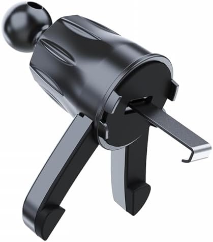 Universal Car Air Vent Phone Holder Clip – Adjustable Metal Hook with Triangular Stabilizing Foot – Optimized for Wireless Charging Compatibility – Effortless Hands-Free Navigation – 0.67-Inch Joint Ball for Superior Fit – Enhance Driving Safety and Convenience with Reliable Phone Access