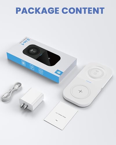 Revitalize Your Charging Routine with the Joy Geek Dual Wireless Charger – 2-in-1 Fast Charging Pad for Samsung Galaxy Devices, Effortlessly Powers Galaxy S23/S22/S21/S20/S10/Note20/10, Compatible with Galaxy Watch 5/4/3 & Buds 2/+/Pro/Live – Enhanced Speed & Compatibility for a Clutter-Free Experience