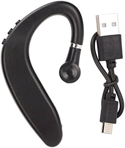 Single Ear Bluetooth V5.2 Wireless Earphones – Ergonomic Waterproof Headset for Professionals on the Move – Extended Battery Life & Effortless Device Compatibility for Hands-Free Communication