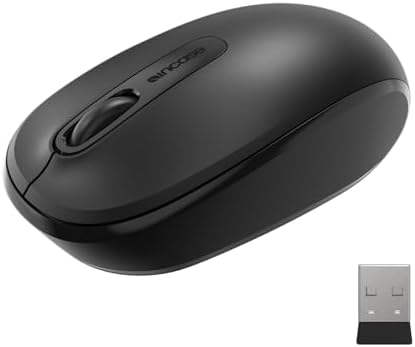Light Orchid Incase Wireless Mobile Mouse 1850 – Microsoft-Designed, Ambidextrous Comfort, 6-Month Battery for Ultimate Portability, Nano Transceiver for Seamless Connectivity, Compatible with Mac & Windows 8/10/11 – Elevate Your Productivity and Style