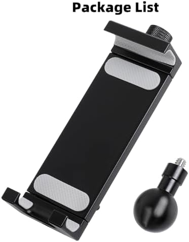 Premium 360-Degree Rotating Aluminum Alloy Tablet Holder with 1″ Ball Head – Versatile Mount for i Pads and Devices 4.7″-12.9″, Compatible with RAM Mounts – Ultimate Stability and Portability for Home or On-the-Go Use
