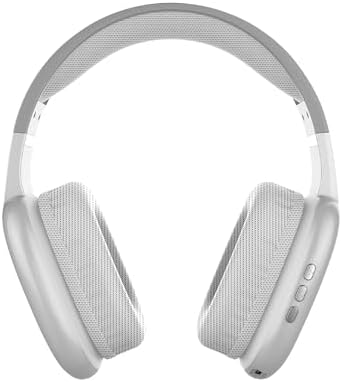 RCA Wave-56 Wireless Over-Ear Headphones – Elevate Your Listening Experience with Hi-Res Audio, Enhanced Bass, and 20-Hour Battery Life, Featuring Innovative Transparency Mode for Seamless Surround Awareness, Ultra-Lightweight and Travel-Ready Design in Elegant White Finish