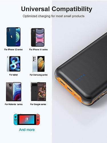 High-Capacity 30,000 m Ah Portable Charger – Rapid 22.5 W Power Bank with 4 Outputs Including PD 20 W USB-C, Ideal for i Phone, Samsung, and Pad Mini – Ultimate On-the-Go Charging Solution for All Devices
