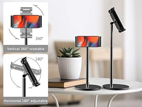 Ergonomic Aluminum Tablet Stand for i Pad Pro, Mini, Air & Surface Pro – Adjustable Multi-Angle Holder for 4.7” to 13” Screens – Lightweight & Portable Dock for Enhanced Comfort and Productivity