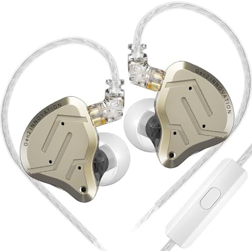KZ ZSN PRO 2 Hi Fi IEM Earbuds – Dynamic Driver & Balanced Armature Hybrid Technology for Heavy Bass Enthusiasts, Stylish Glare Blue Design, Ergonomic Comfort for All-Day Wear, Seamless Device Compatibility for Ultimate Versatility