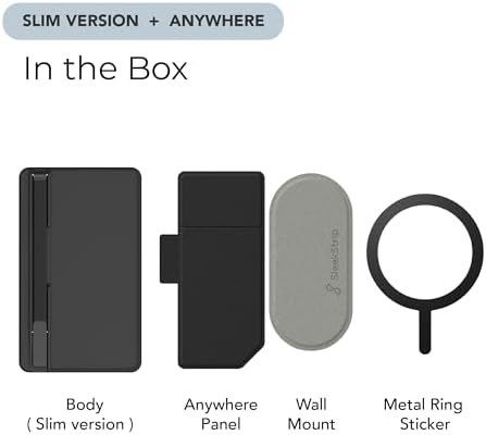 Mag Sleek Grip-X Magnetic Wallet with Advanced Anti-RFID Security | Ultra-Slim Card Holder & Versatile Phone Grip Stand for Mag Safe-Compatible i Phone 16 Pro Max, 15, 14, 13 | Stylish and Functional Mobile Accessory for Effortless On-the-Go Organization