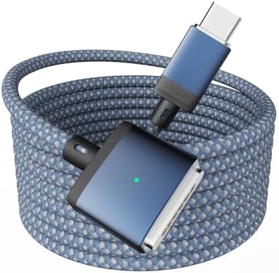 USB-C to Magnetic 3 Cable Compatible with Magsafe Charging Cable for 14” 16” MacBook Pro 2024 M3 Pro & Max, MacBook Air 2022 M2, MacBook Pro 2023 M2 Pro & Max – 6.6ft Black – Enhanced Compatibility and Speed