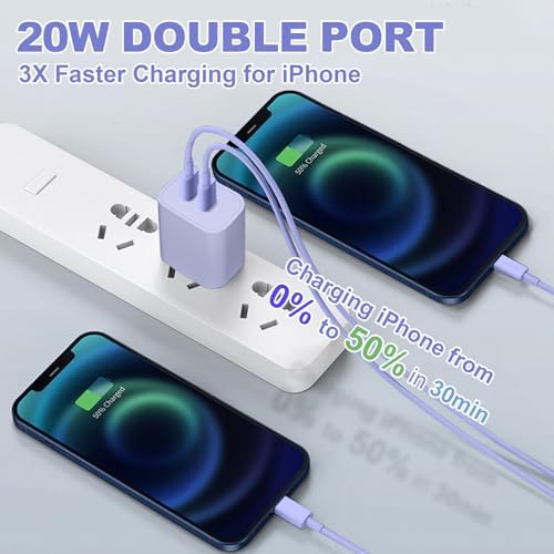 Experience Rapid Charging with the 40 W Dual Port USB-C Wall Charger for i Phone 16 Series – Includes 6 FT USB-C to C Cable for Ultimate Flexibility – Charge Two Devices at Once with Cutting-Edge Safety Features – Ideal for Home, Office, and Travel – Fully Compatible with i Phone 16, 15, 15 Plus, 15 Pro, and 15 Pro Max – Optimize Your Power Needs with Superior Efficiency and Convenience!