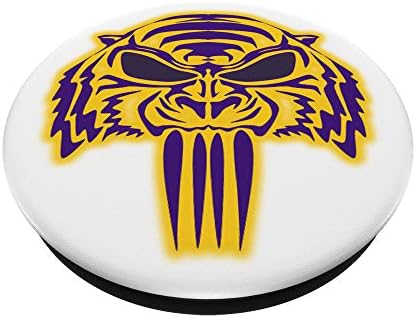 The Official Tiger Skull Logo PopSockets Grip and Stand for Phones and Tablets – Enhanced Compatibility and Speed