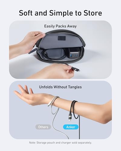 Anker Upcycled-Braided USB C to Lightning Charging Cable – 3 FT Ultra-Fast Charging Cord for i Phone 14/13/12/11 Series – Eco-Friendly, High-Speed Power Delivery with MFi Certification for Seamless Device Compatibility