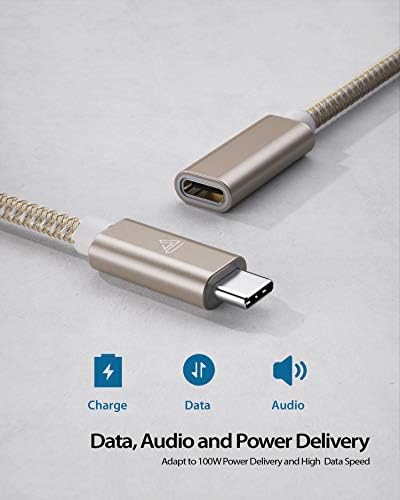High-Speed USB C Extension Cable (20 Gbps Data Transfer, 240 W Fast Charging, 3.3 Ft) – USB 3.2 Type C Male to Female Adapter for i Phone 16, Pixel, PSVR2, Mac Book Air/Pro, and Dell XPS – Optimal Versatility & Enhanced Performance in a Sleek Red Design