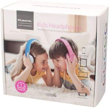 Light Blue Kids Bluetooth Headphones – Safe 93 d B Volume Limitation for Ear Protection – Foldable & Travel-Friendly Design – Built-in Microphone for Hands-Free Calls – Comfortable Wireless Headphones for Toddlers and Children – Perfect for School, Home, and Fun Activities