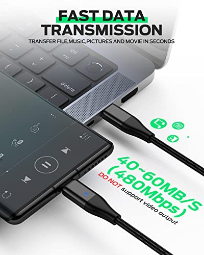 Revolutionary YKZ 3-in-1 Magnetic USB Charging Cable – Versatile PD 60 W Fast Charger for Type C, Micro USB & i-Devices – Durable Nylon Braided Design in 3.3 FT & 6.0 FT Lengths for Tangle-Free Convenience – Enhanced Charging Speed and Compatibility