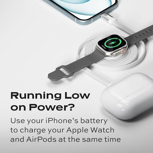 Revolutionize Your Charging Routine with the Statik Mag Stack 2-in-1 USB C Dock for Apple Watch & i Phone 15/16 – Magnetic Fast Charging Solution for a Clutter-Free Workspace, Ergonomic Design for Seamless Use, Built to Last for Everyday Demands