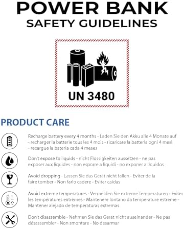 Vida IT Slim 5000 m Ah Power Bank – Ultra-Lightweight USB-C Charger for Heated Vests, Jackets & Mobile Devices – Compact, Fast Charging Battery Pack for Outdoor Adventures and Daily Use – Perfect for Heated Clothing and On-the-Go Power Needs