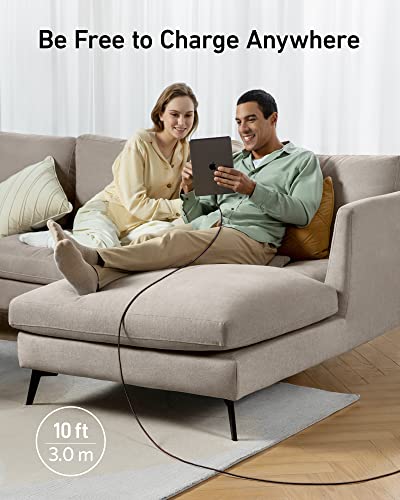 Anker 551 USB-A to Lightning Cable (3 ft) – Ultra-Fast Charging i Phone Charger, MFi Certified for i Phone 13/12/11/X/8 Series, Durable Nylon Build for Home and Car Use, Superior Compatibility and Reliability