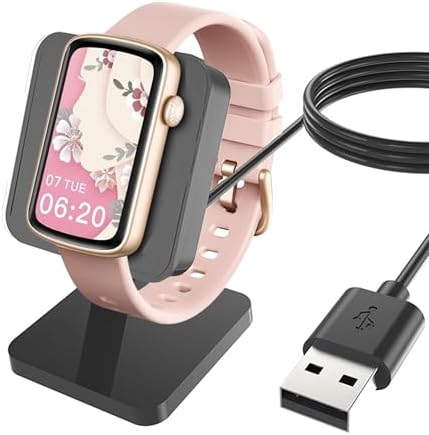 Lamshaw Elite Charging Dock for Shang Wing LYNN2 Smart Watch – Stylish Black Desktop Holder for 1.47-Inch Smartwatches – Fast & Efficient Charging Hub for Home or Office – Essential Accessory for Enhanced Performance and Aesthetic Appeal