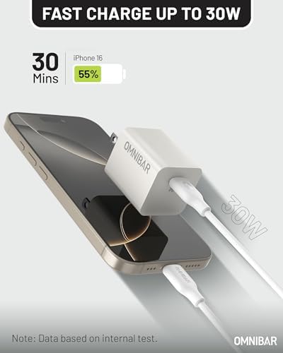 30 W Ga N USB-C Charger for Fast Charging – Compact Power Adapter with PD3.0 & PPS, Perfect for i Phone 16/15/14/13, Google Pixel 9/9 Pro/9 Pro XL, Galaxy Devices, and i Pad – Lightweight, Travel-Friendly Design with Mag Safe Compatibility – Optimized for High Efficiency and Versatile Use