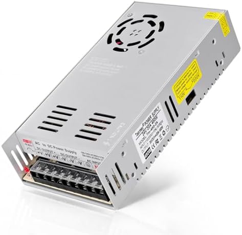 Efficient 12 V 30 A Switching Power Supply – Reliable AC/DC Converter for LED Strips, CCTV Cameras, 3 D Printers & Industrial Equipment – Compact Design with Overload Protection for Optimal Performance and Versatile Applications