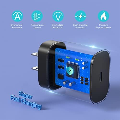 Ultra-Fast 25 W Type C Wall Charger Pack for Samsung Galaxy S25, S24+, S23, S22, S21 Ultra & More – 3-Pack USB C Power Adapter with Enhanced Compatibility for Galaxy A Series, Note 20, and Watch 5 – Speed Meets Safety and Portability