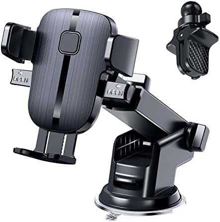Universal 2023 Car Phone Holder Mount – Effortless Hands-Free Dashboard & Windshield Accessory for i Phone and Samsung Devices – Versatile Air Vent Smartphone Cradle with 360-Degree Rotation for Optimal Viewing – Quick, Tool-Free Installation for All Vehicle Models
