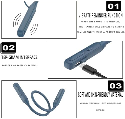 LANDIBO Bluetooth Neckband Earbuds – 35-Hour Battery Life, IPX7 Sweat-Resistant, Noise Cancelling Technology for Crystal Clear Sound – Ideal for Active Lifestyles and Hands-Free Communication – Enhanced Deep Bass Audio (Black) – Elevate Your Sound Experience