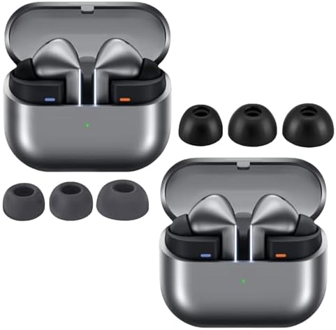 Premium Memory Foam Eartips for Galaxy Buds3 Pro – 6 Pairs of Silicone Noise-Canceling Tips for Ultimate Sound Isolation – Custom Fit for Samsung Galaxy Buds Pro 3 – Lightweight, Effortless Installation, Ideal for Daily Listening Experience