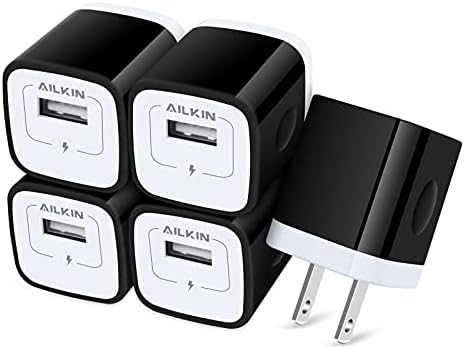 5-Pack Dual Port USB Wall Charger – Fast Charging Power Adapter Cube for i Phone 16, Samsung Galaxy, and More – Compact Travel Brick with Safety Features for Quick Device Charging and Enhanced Compatibility – Ideal for Home and On-the-Go Use