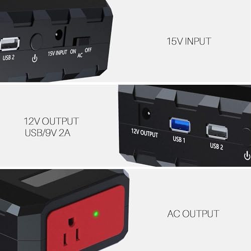 High-Capacity Sin Keu Power Bank 24000 m Ah with 110 V AC Outlet – Ultimate Portable Charger for Laptops, Smartphones, and Emergency Power Needs – Fast Charging Solution for i Phone 15 and More, Ideal for Outdoor Adventures and Home Office Use