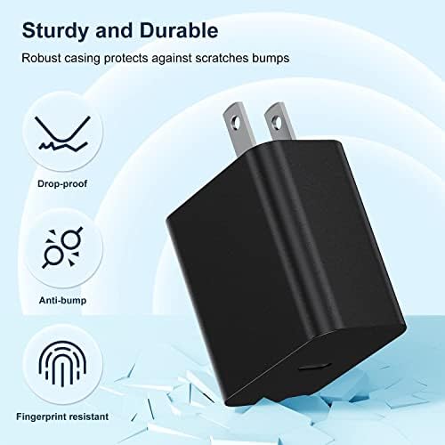 Dual Pack 45 W Super Fast Charger with 10 ft Type C Cable for Samsung Galaxy Devices – Quick Charge Solution for S25, S24 Ultra, S23+, S22+ & More – Portable, Durable & Reliable Android Power Adapter
