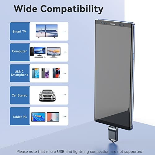 KEXIN 64 GB USB C Flash Drive – Ultra-Fast USB 3.0 Dual Connector Mini Drive for Type-C Devices – Portable OTG Memory Stick for Android Smartphones & Tablets – Robust Metal Design for Everyday Use