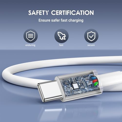 Car Carplay Cable for iPhone 15/16 Car Charger Cable,4Pack USB A to USB C for Carplay USB C Cord,iPhone 16/15/Plus/Pro Max,iPad Pro 12.9/11,Air 5th/4th Gen,Mini 6th Gen/Car Charging Cable 3FT – Enhanced Compatibility and Speed