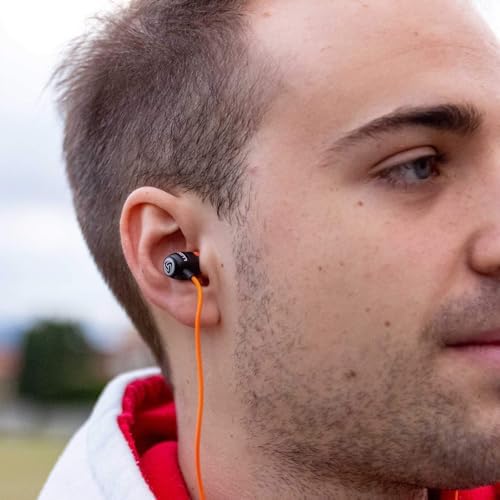LUDOS Clamor Wired Earbuds – Premium Noise-Isolating In-Ear Headphones with Memory Foam Tips, Built-in Microphone, 5-Year Warranty – Perfect for i Phone and Samsung Users, Ideal for Students and Small Ears in Stylish Pink – Ultimate Sound Quality and Comfort for Everyday Use