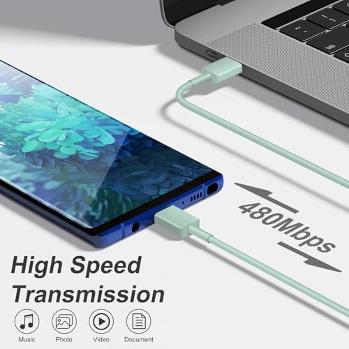 Power Up in Style: 45 W Type C Charger 2-Pack with 10 FT Cables – Fast Charging for i Phone 15/16, i Pad Pro, Galaxy S21-S25 – Sleek Pink Design for Enhanced Compatibility and Portability – Ideal Android Charger for Busy Lifestyles