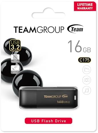 Maximize Your Data Storage with TEAMGROUP C175 128 GB USB Flash Drives – High-Speed Dual Pack for Effortless File Management and Compatibility Across All Devices, Stylish Matte Black Design for Professionals and Creatives, Reliable Performance Up to 100 MB/s, Perfect for Backups and On-the-Go Storage Solutions