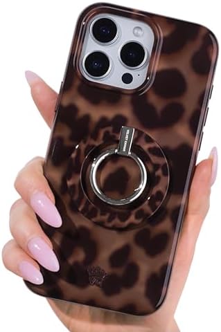 Transform Your i Phone 16, 15, 14, 13, 12 with VELVET CAVIAR’s Amethyst Purple Leopard Mag Safe-Compatible Grip – Stylish Magnetic Ring Holder & Adjustable Stand for Effortless Hands-Free Viewing, Secure Texting, and Enhanced Usability – Elevate Your Mobile Experience with Durable, Lightweight, and Customizable Accessory
