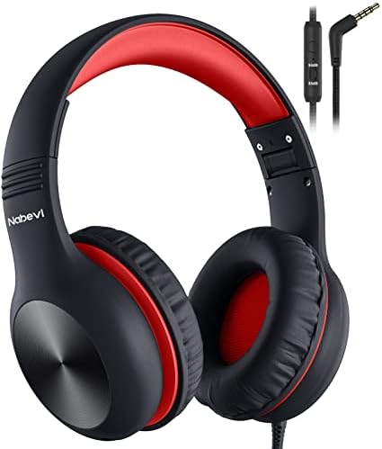 Premium Kids Over-Ear Headphones with Built-In Microphone – Safe Volume Control, Lightweight Dark Green Design for Online Learning & Travel, HD Sound Quality, Collaborative Audio Sharing Feature for Enhanced Learning Experiences
