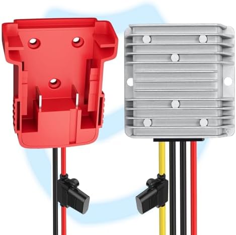 Premium High-Efficiency 18 V to 12 V Buck Converter Regulator – Advanced DC Power Adapter for Golf Carts & LED Strip Lighting with Dual Fuse Protection, Low Voltage Safeguarding, and Simplified Wire Terminal Setup for Optimal Performance