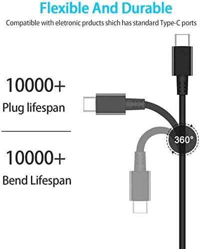 Lenovo 65 W USB-C Laptop Charger – Universal AC Adapter for Think Pad Models X1 Carbon, T480, E590, and More – High-Speed Compatibility with Multiple USB-C Devices – Reliable Power Supply for Enhanced Performance – Ideal Replacement for ADLX65 YDC2 A and Other Lenovo Chargers – Compact Design for Travel and Home Use – 60-Day Satisfaction Guarantee Included