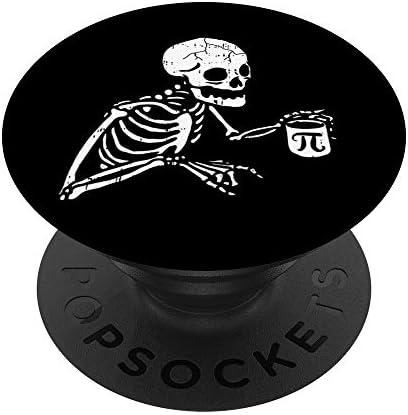 Skeleton Pi-Day Funny Math Symbols Teacher Student Gifts PopSockets PopGrip: Swappable Grip for Phones & Tablets – Enhanced Compatibility and Speed