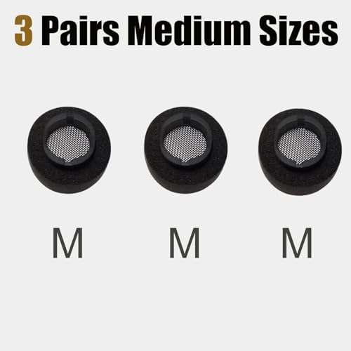 Premium Memory Foam Earbud Tips for Samsung Galaxy Buds3 Pro – Superior Comfort & Noise Isolation Replacement Tips, 3 Pairs in Black, Small Size – Optimize Your Listening Experience with Enhanced Fit and Sound Quality