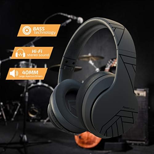 Discover the Ultimate Wireless Over-Ear Bluetooth Headphones with 50-Hour Playtime – Immerse Yourself in Hi-Fi Sound and Rich Deep Bass, Perfect for On-the-Go Music Lovers, Lightweight and Foldable for Easy Travel, Seamless Compatibility with Smartphones and PCs