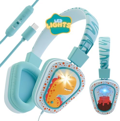 Kidrox Safe Sound Wired Toddler Headphones – Volume-Limited 85 d B Child-Friendly Headset for Ages 1-7 | Lightweight, Durable Design Perfect for Travel on Airplanes and Cars | Comfortable Fit for Tablets, i Pads, and More – Ensuring Safe Listening and Ultimate Entertainment Enjoyment