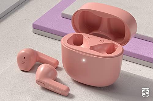 Philips T2206 True Wireless Earbuds – Compact Charging Case, IPX4 Water-Resistant Design, Enhanced Audio Mobility for Active Lifestyles, Rapid Pairing Technology, Secure Fit for Music Lovers and Fitness Enthusiasts