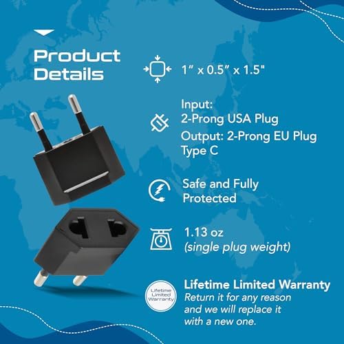 Universal Travel Power Adapter with 45 W PD Retractable USB-C Cable – Ultimate Multi-Device Charger for Global Use – Compatible with Laptops, Smartphones & Cameras – Essential Travel Accessory for US, EU & UK Adventures – Compact Design for Hassle-Free Charging
