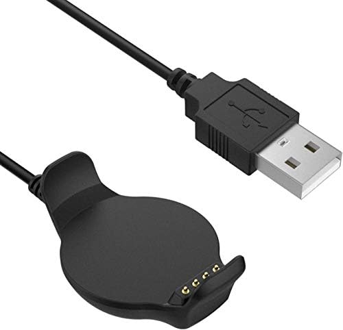 Garmin Forerunner 620 Charging Solution – Fit Turn USB Data Sync Cable with Clip Cradle Dock, 100 cm Length for Seamless Power & Performance Optimization – Essential Smartwatch Accessory for Efficient Charging & Data Transfer