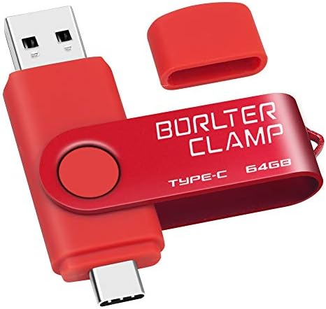 128 GB USB Type-C Flash Drive by Borlter Clamp – Dual Port Memory Stick for Fast Data Transfer with USB 3.0 Compatibility for Android Smartphones, Tablets, and Computers – Perfect for Samsung Galaxy S10/S9/Note 9, LG, and Huawei Devices – Reliable Storage Solution for Photos, Videos, and Documents