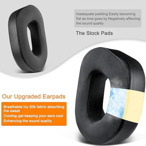 Experience Unmatched Comfort with SOULWIT Cooling Gel Earpads for Turtle Beach Stealth 700 Gen 2 & 700 Gen2 MAX – Luxurious Ice Silk Fabric, Enhanced Noise Isolation Foam, and Unique Snow Leopard Design for Extended Gaming Sessions