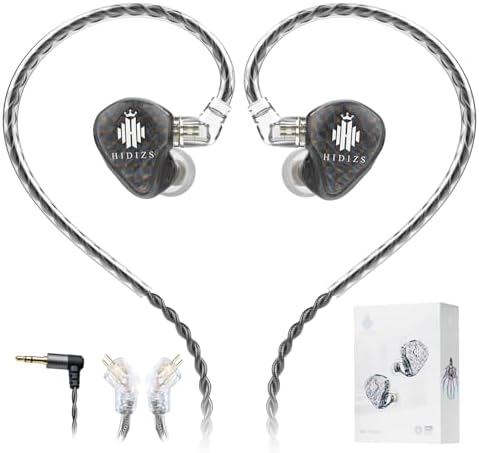 MS1-Galaxy High-Performance Gaming Earbuds with Dual Magnetic Drivers – Wired In-Ear Monitors Featuring 3.5 mm Compatibility, Inline Control, and Durable 0.78 mm 2 Pin Cable – Transparent Design for Enhanced Aesthetics and Audio Clarity