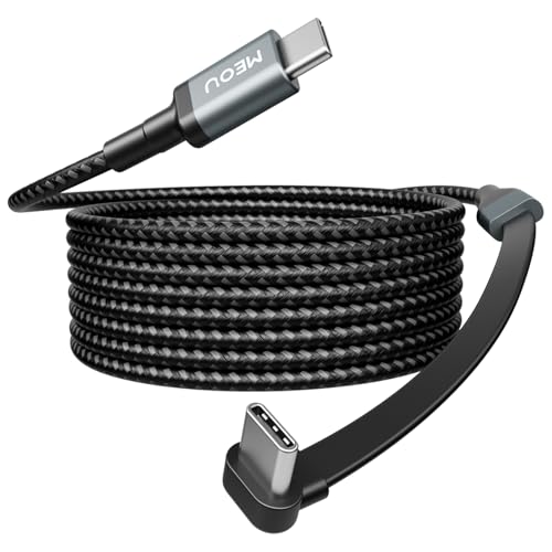 Revolutionize Your Charging Routine with 6 ft USB C to USB C Cable: 60 W Fast Charge, Durable Nylon Braided Design, 90-Degree Right Angle Connector for Enhanced Accessibility – Ideal for i Phone 16/15 Pro Max, Mac Book Pro, i Pad, Google Pixel, and Samsung Devices